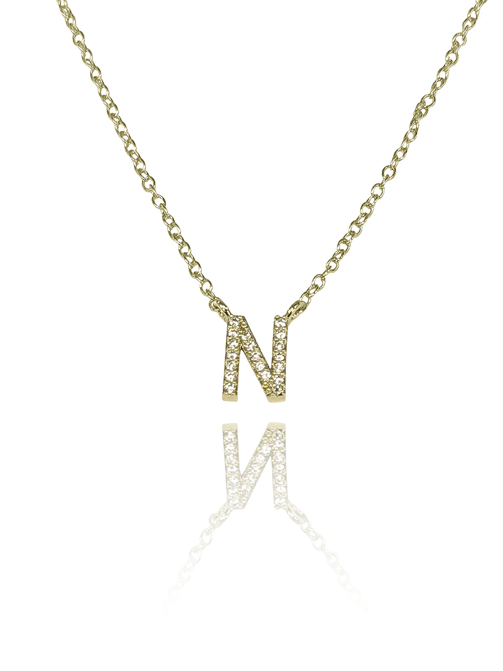 שרשרת אות משובצת עדינה - Image 20