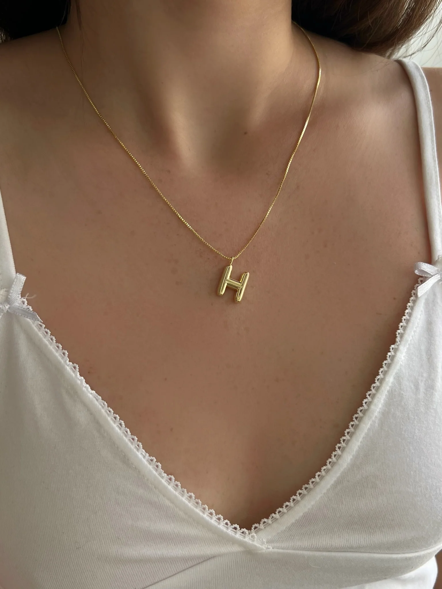 שרשרת אות חלקה עדינה - Image 19
