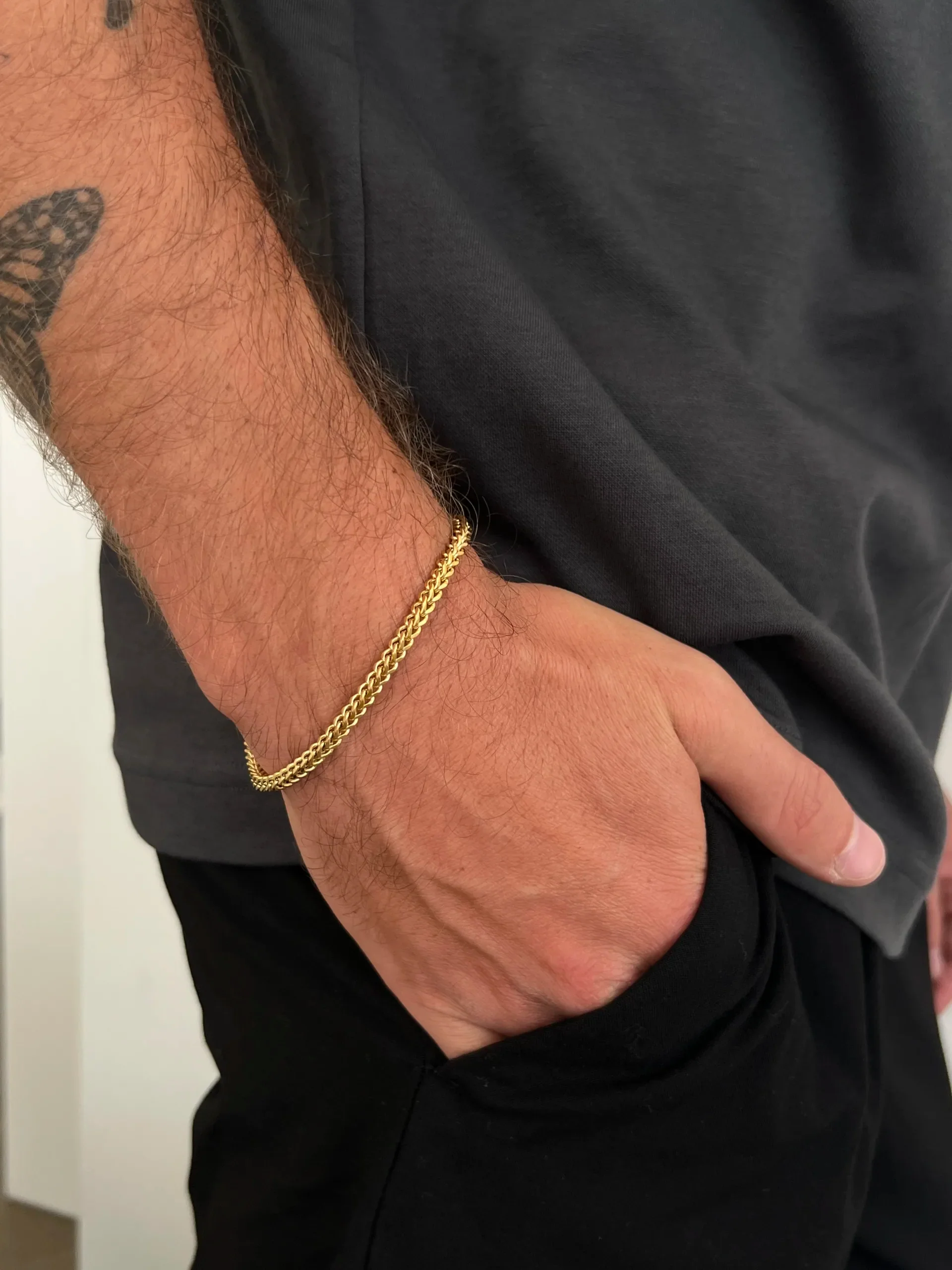 צמיד לגבר גורמט מרובע - Image 3